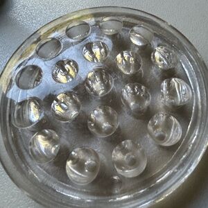 Vintage Clear Glass Flower Frog With Rounded Top possibly from 1950’s